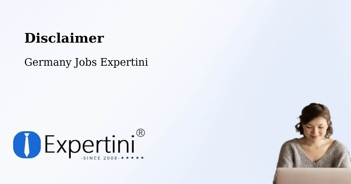 Disclaimer – Kruft - Germany Jobs Expertini